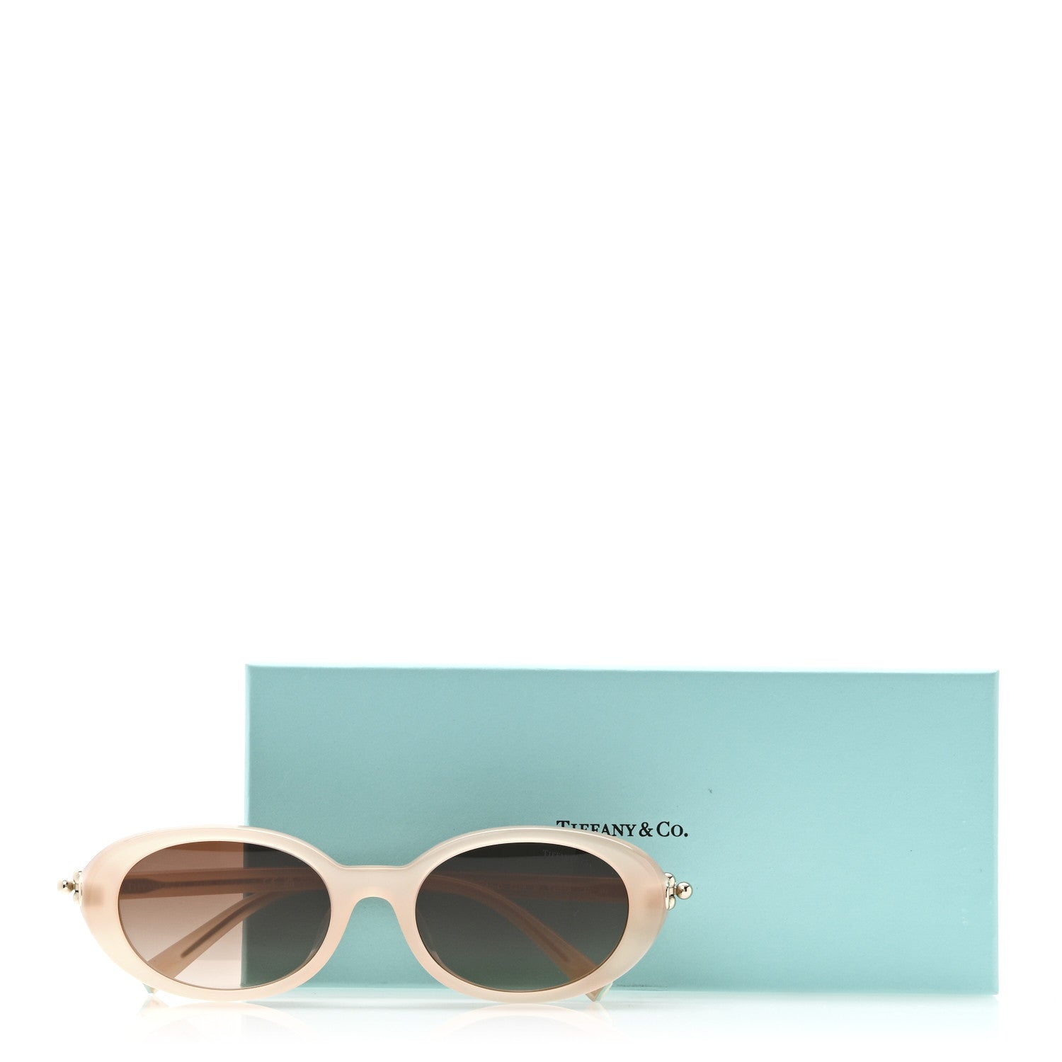 Tiffany Acetate HardWear Oval Sunglasses TF4242D Opal Nude Pink 7 of 7