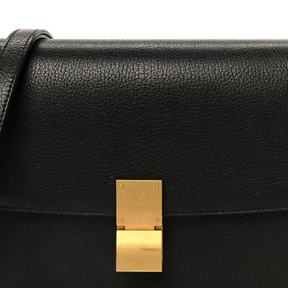 Celine Goatskin Medium Classic Box Flap Bag Black 8 of 10