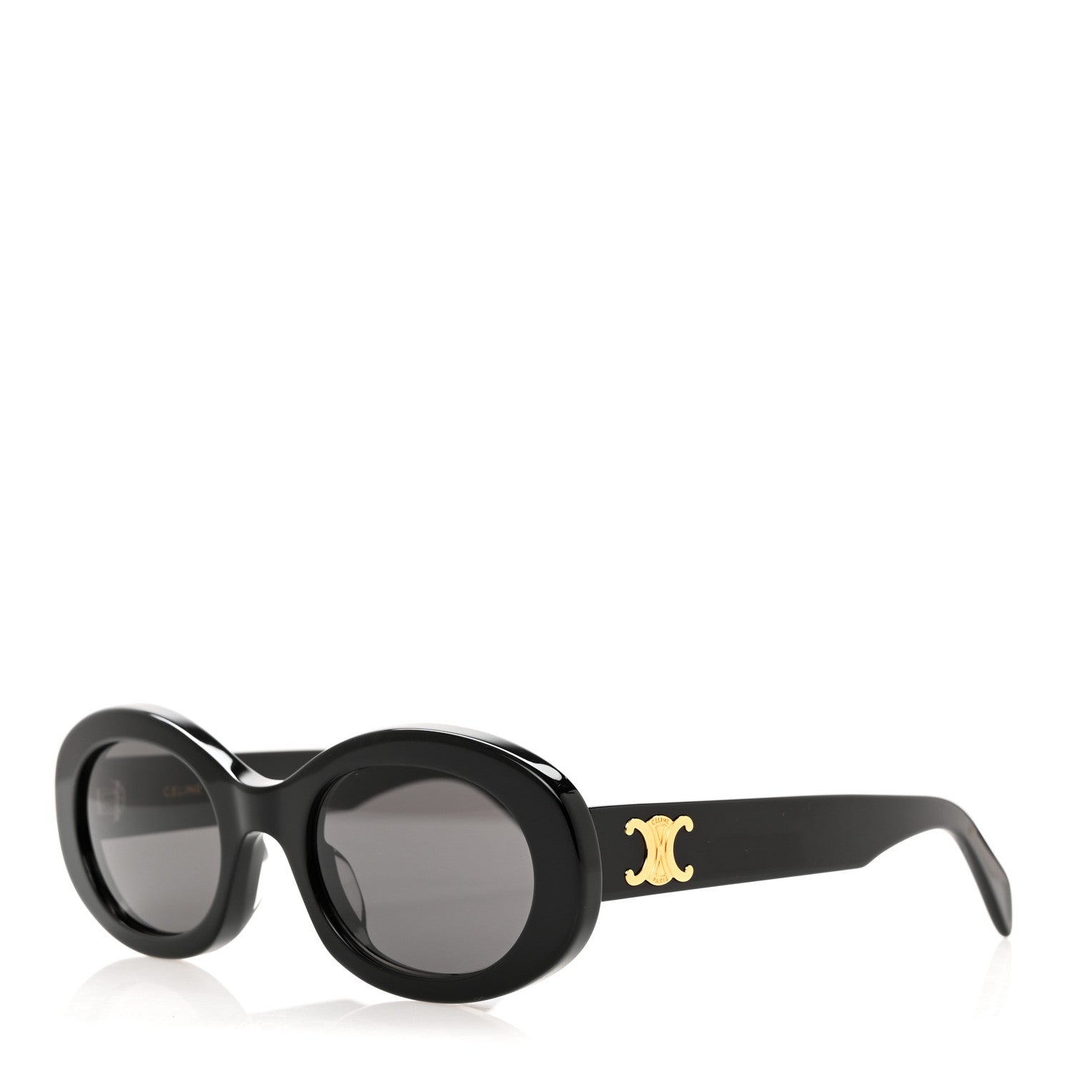 Celine Acetate Triomphe 01 Sunglasses CL 40194U Black 1 of 7
