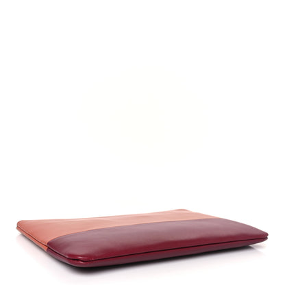 Celine Lambskin Bi-Color Solo Clutch Pouch Terracotta 4 of 10