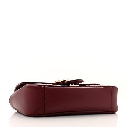 Gucci Calfskin Matelasse Mini GG Marmont Shoulder Bag Rosso Ancora 4 of 13