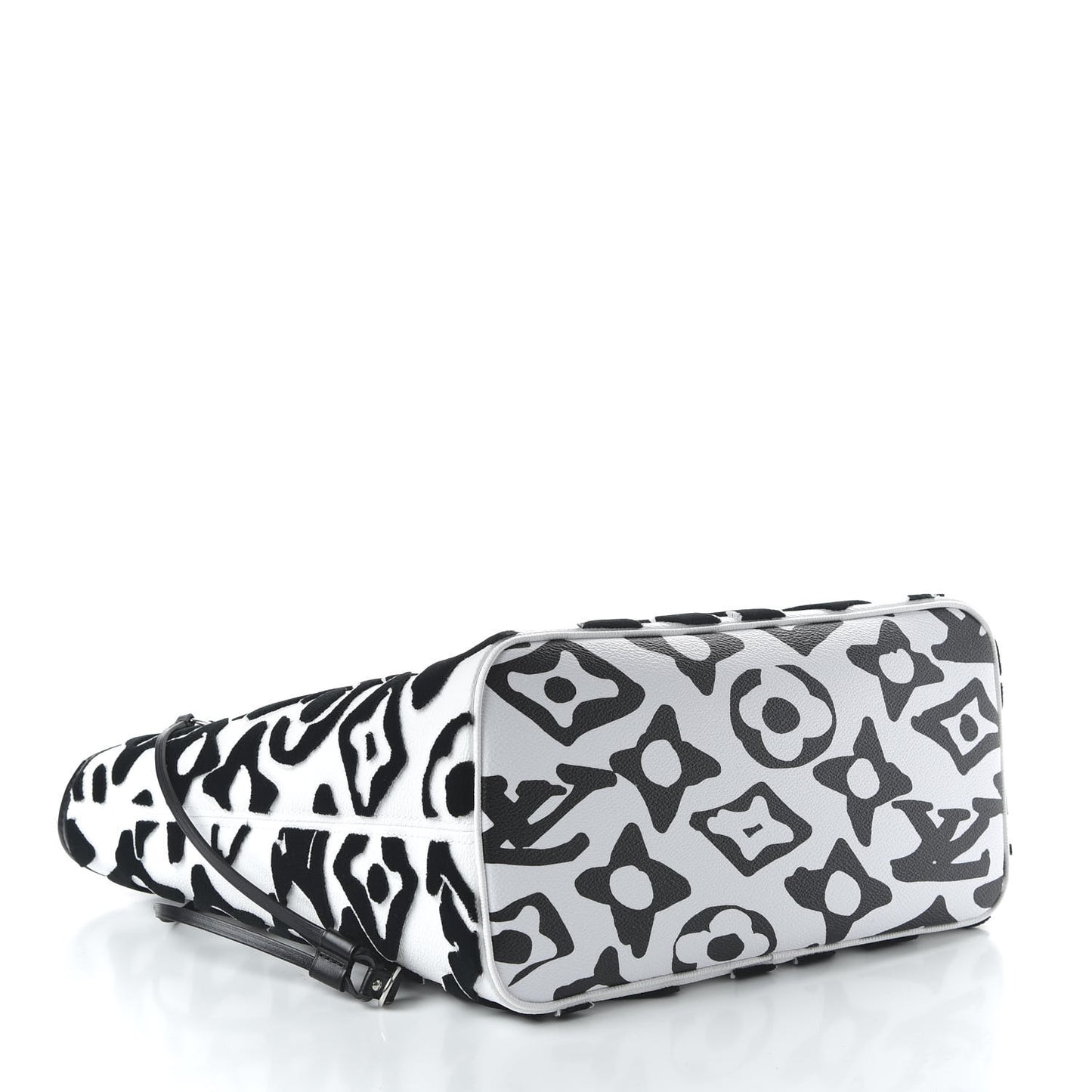 X UF Tufted Monogram Neverfull MM Black White