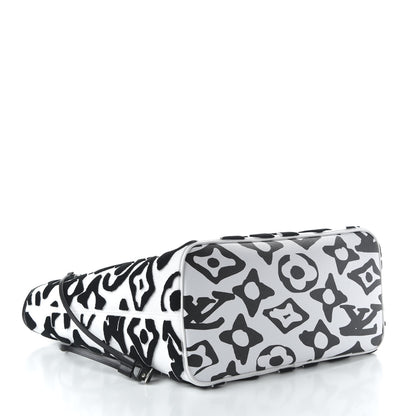 Louis Vuitton X UF Tufted Monogram Neverfull MM Black White 4 of 11