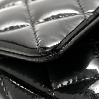 Chanel Patent Calfskin Quilted Mini Rectangular Flap Black 11 of 12
