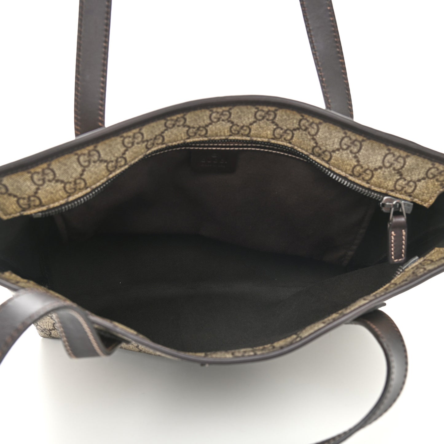 GG Supreme Monogram Small Joy Tote Dark Brown