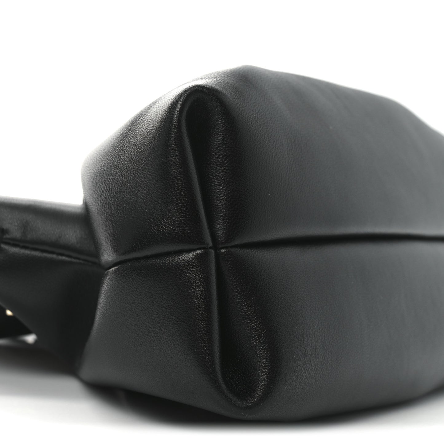 Lambskin Small Dumpling Soft Bag Black