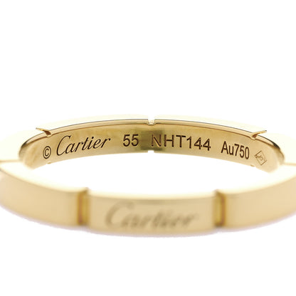Cartier 18K Yellow Gold 2.5mm Maillon Panthere Wedding Band Ring 55 7.25 4 of 5