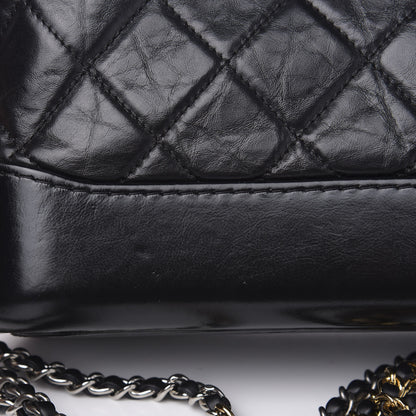 Chanel Aged Calfskin Quilted Small Gabrielle Hobo Black 12 of 14