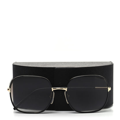 Prada Acetate Round Sunglasses SPR67X Black 8 of 8