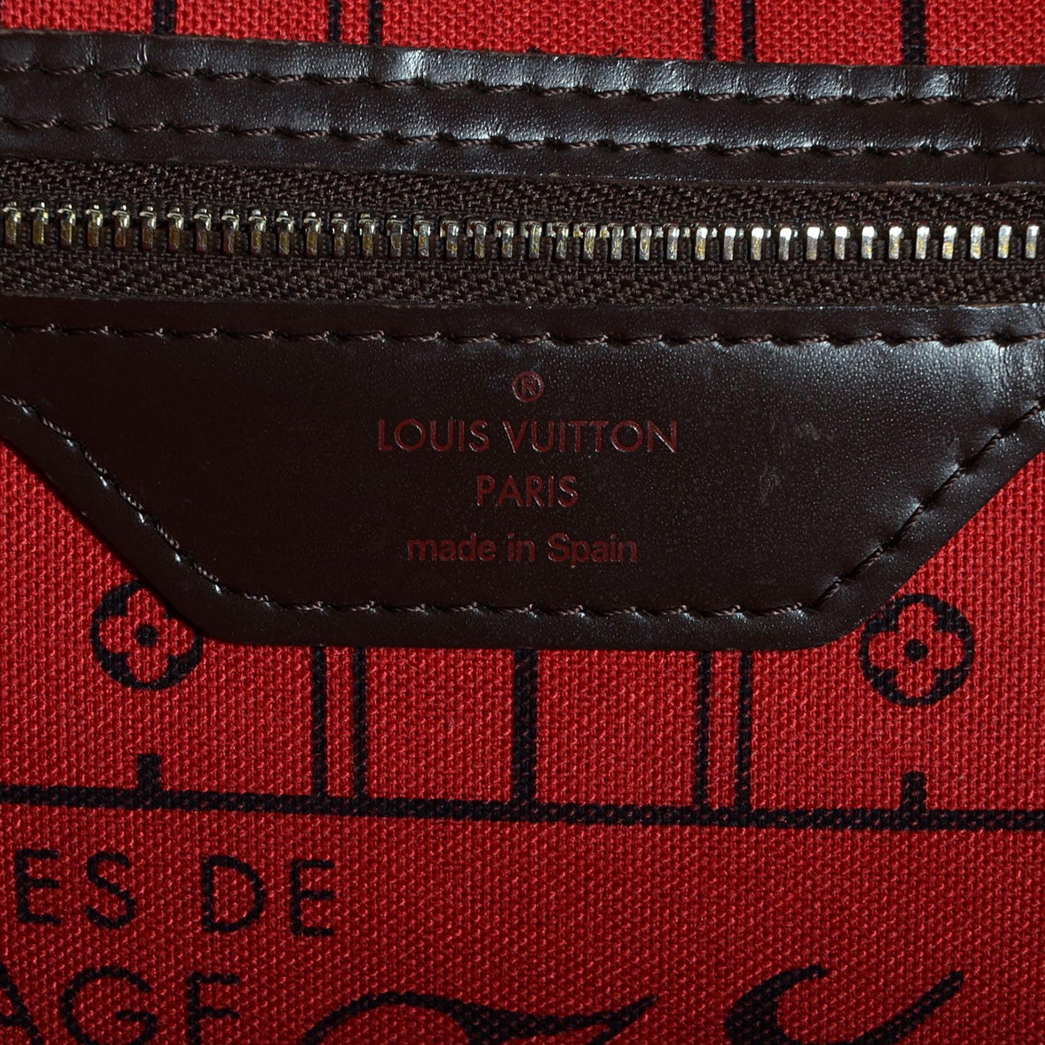 Louis Vuitton Damier Ebene Neverfull MM 6 of 7
