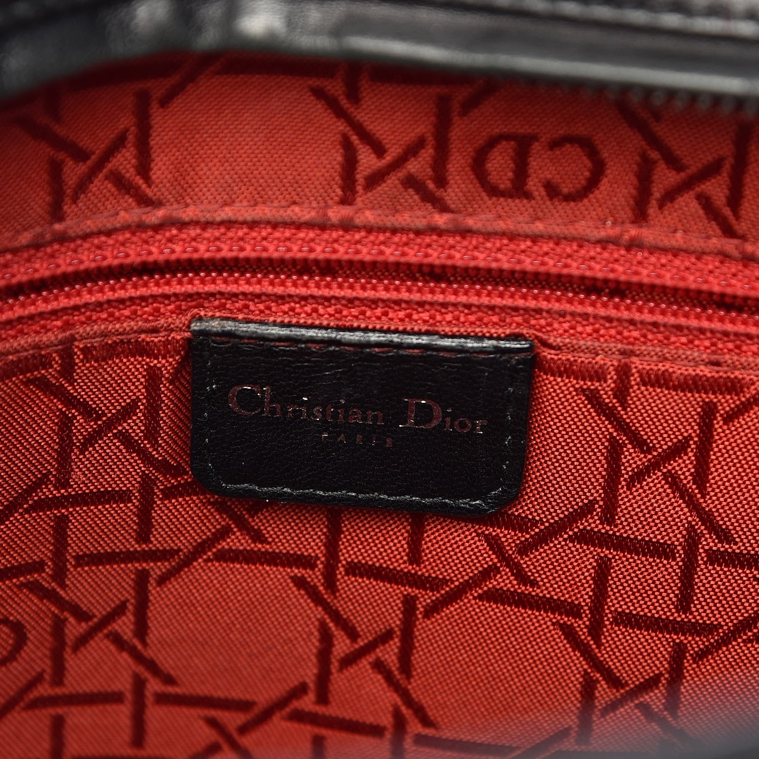 Christian Dior Lambskin Cannage Large Lady Dior Black 6 of 15