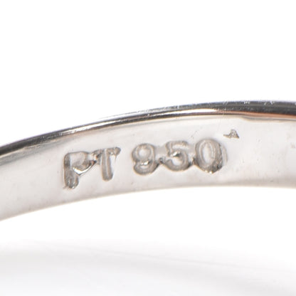 Tiffany Platinum Diamond Flower Ring 4.5 5 of 5