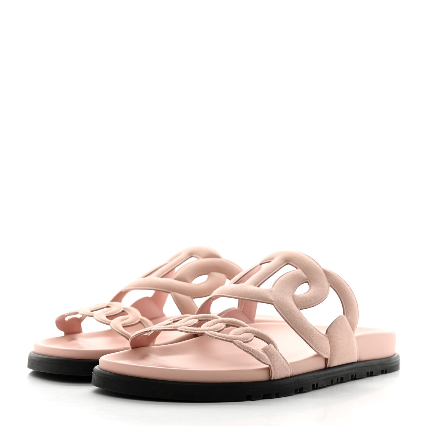 Suede Goatskin Extra Sandals 37.5 Rose Opaline