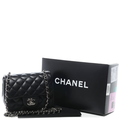 Chanel Caviar Quilted Mini Square Flap Black 5 of 8