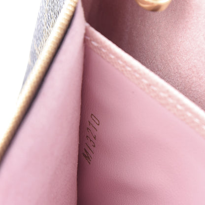 Louis Vuitton Monogram 2020 Christmas Animation Big Wheel Double Zip Pochette Rose Ballerine 9 of 11