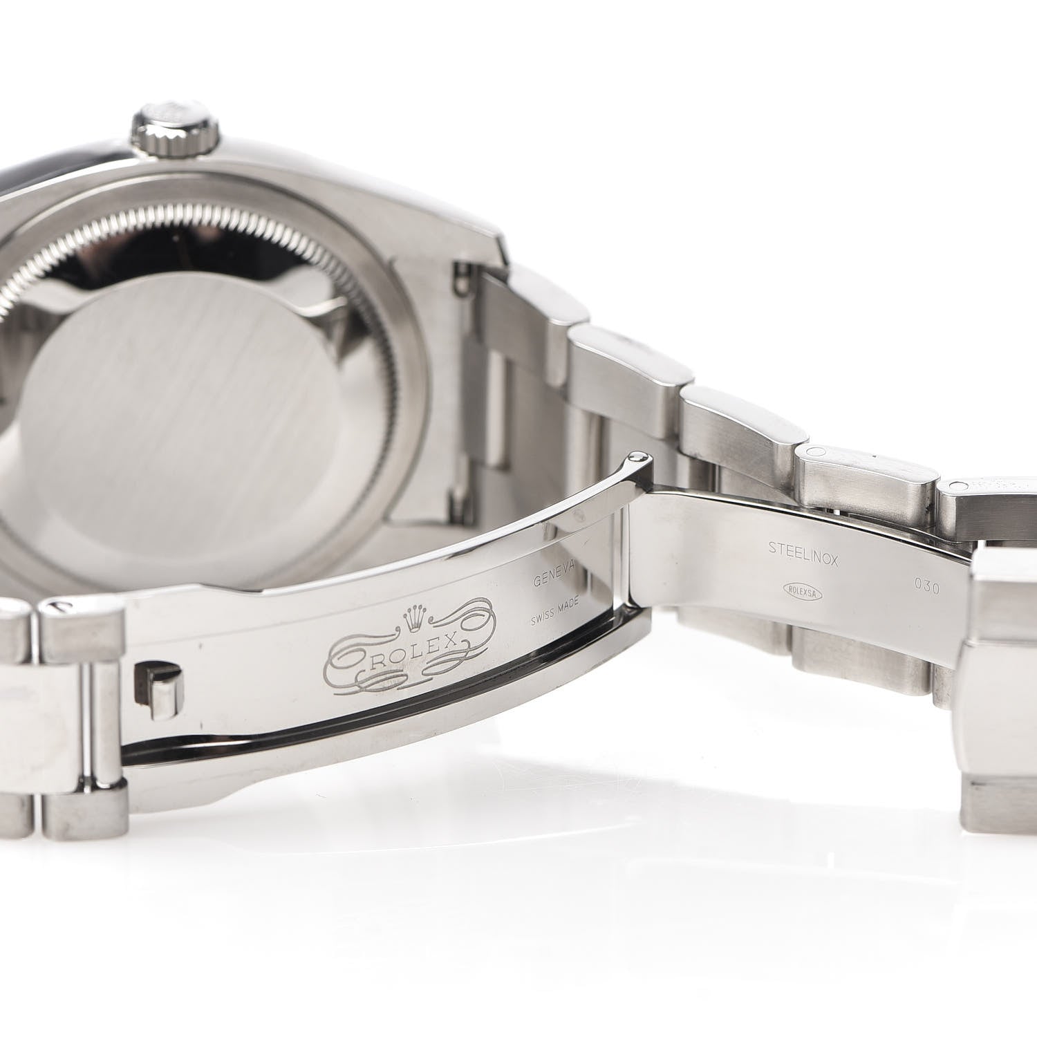 Rolex Stainless Steel 18K White Gold Diamond 36mm Oyster Perpetual Datejust Watch Silver 116234 6 of 7