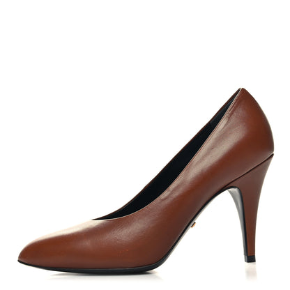 Gucci Malaga Kid Pumps 38 Bright Cuir 1 of 9