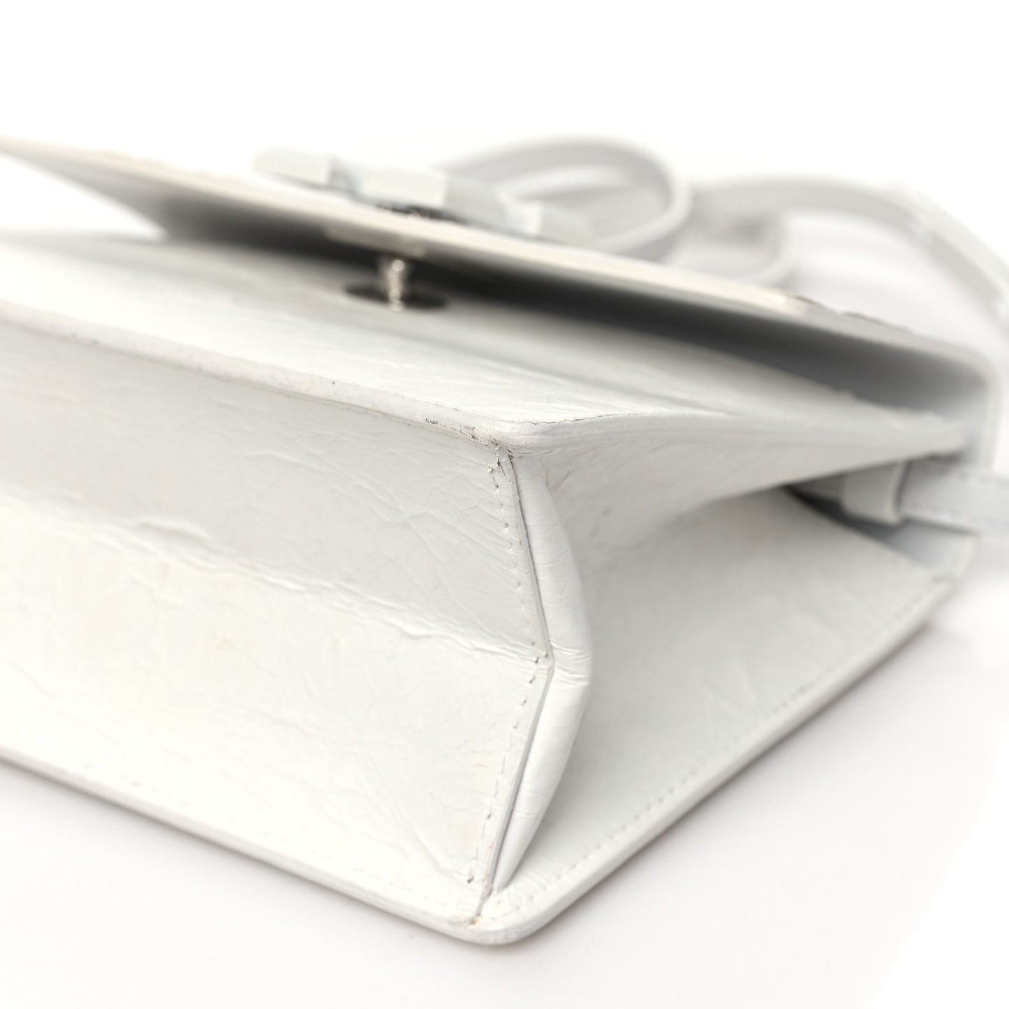 Aged Calfskin Jitney 1.4 Shoulder Bag Silver