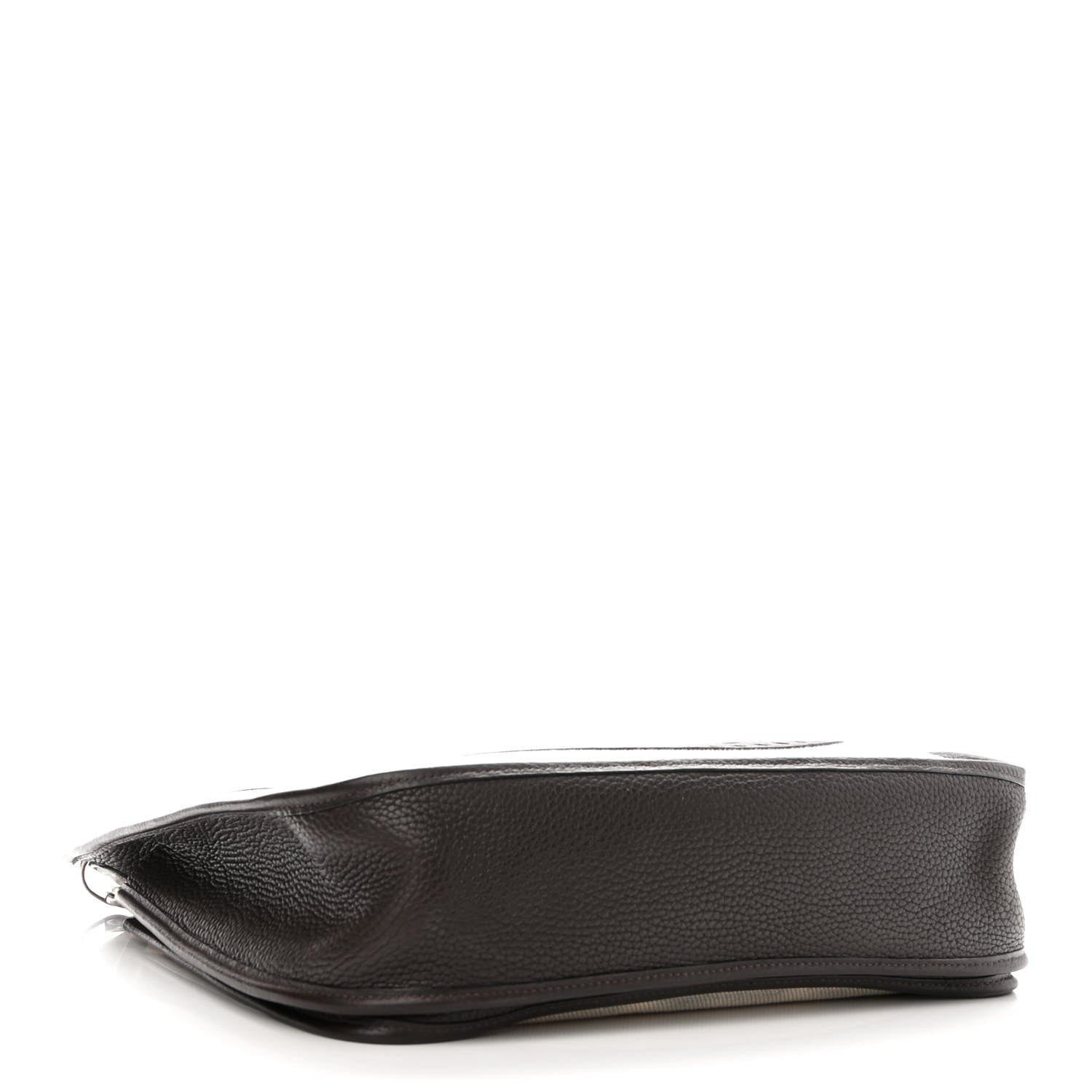 Hermes Toile Taurillon Clemence Evelyne II GM Ecru Ebene 4 of 10