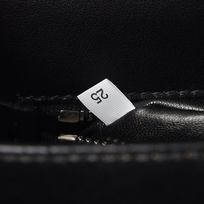 Prada Saffiano City Calfskin Studded Elektra Shoulder Bag Black Fuoco 8 of 8
