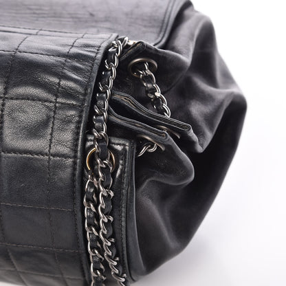 Chanel Lambskin Chocolate Bar Accordion Mademoiselle Flap Black 16 of 25
