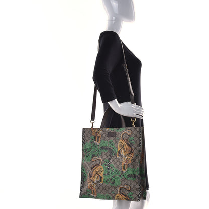 Gucci GG Supreme Monogram Bengal Vertical Tote Brown 4 of 29