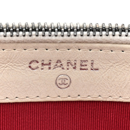 Chanel Aged Calfskin Quilted Small Gabrielle Clutch With Chain White Black 8 of 13