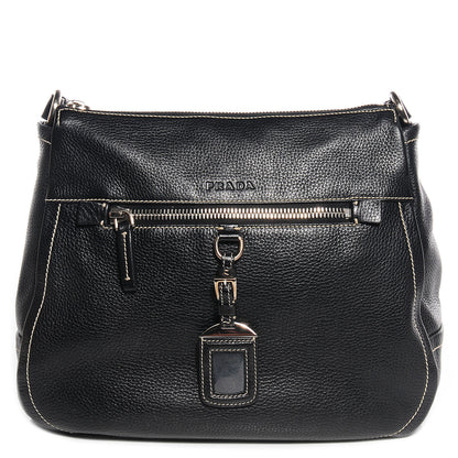 Prada Vitello Daino Shoulder Bag Nero Black 1 of 9