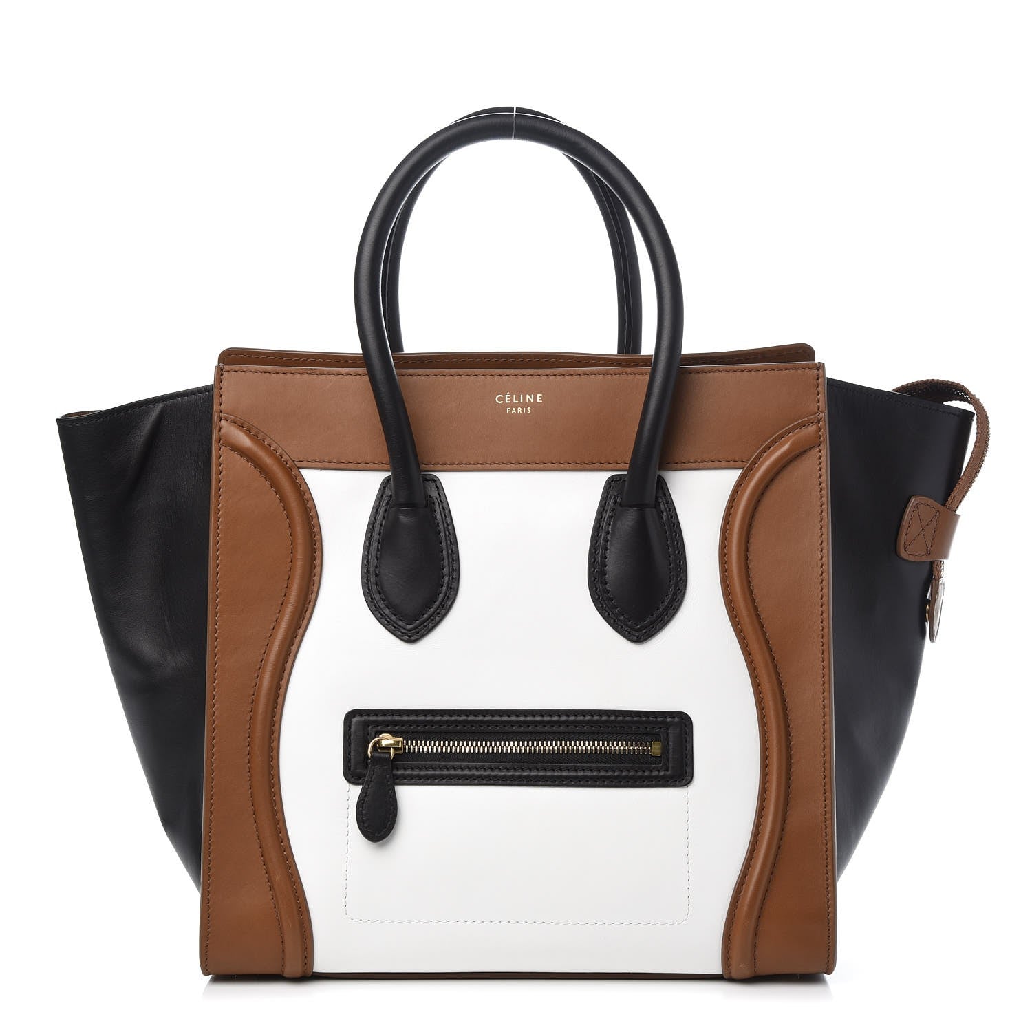 Celine Smooth Calfskin Mini Tri-Color Luggage Brown 1 of 14