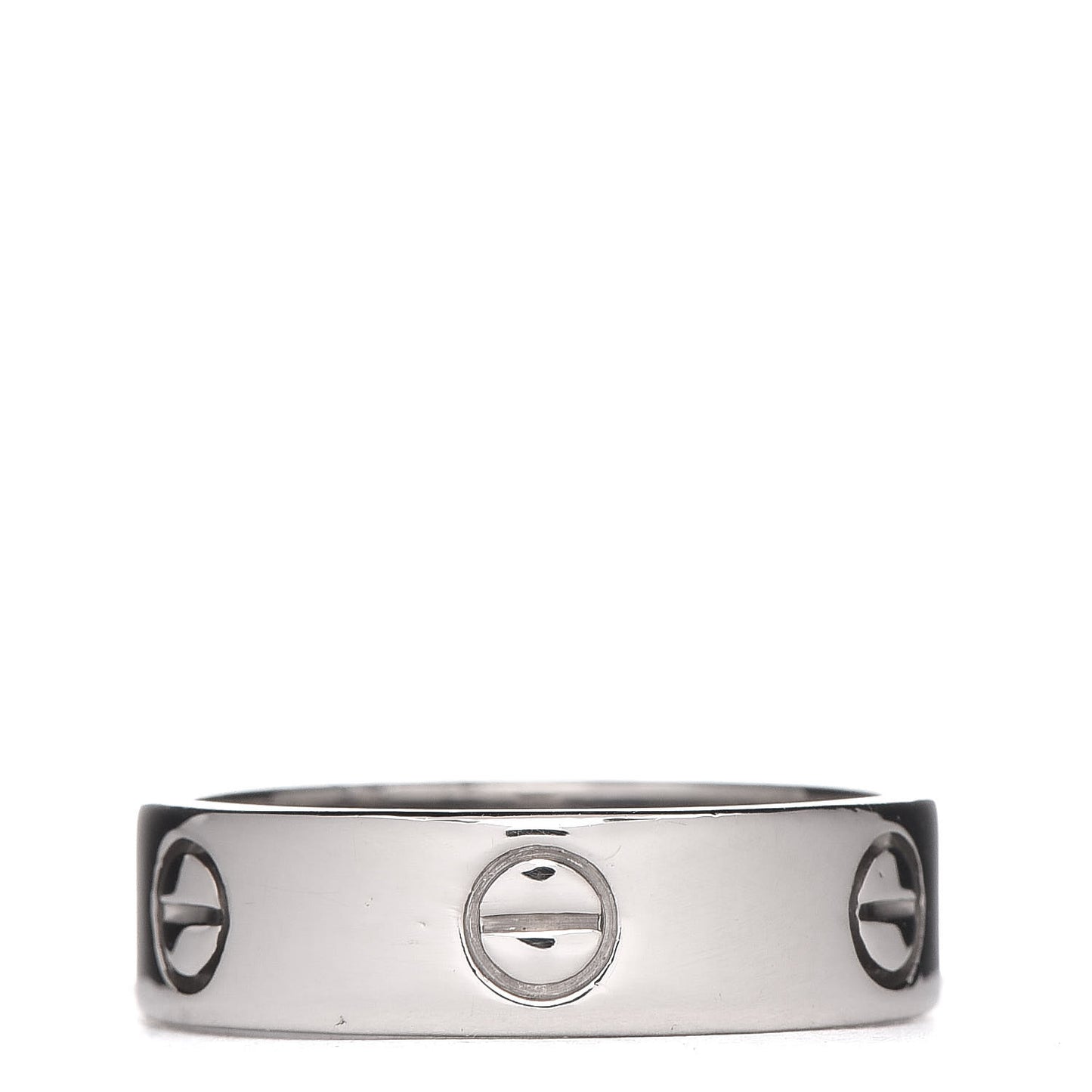 18K White Gold 5.5mm LOVE Ring 58 8.25