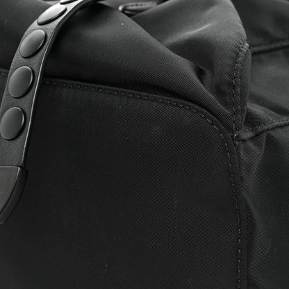 Prada Nylon New Vela Monochrome Studded Backpack Black 10 of 13