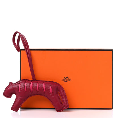 Hermes Milo Lambskin Rooroo Bag Charm Rouge H Rose Ete 4 of 4