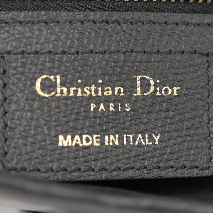 Christian Dior Grained Calfskin Saddle Bag Black 6 of 11