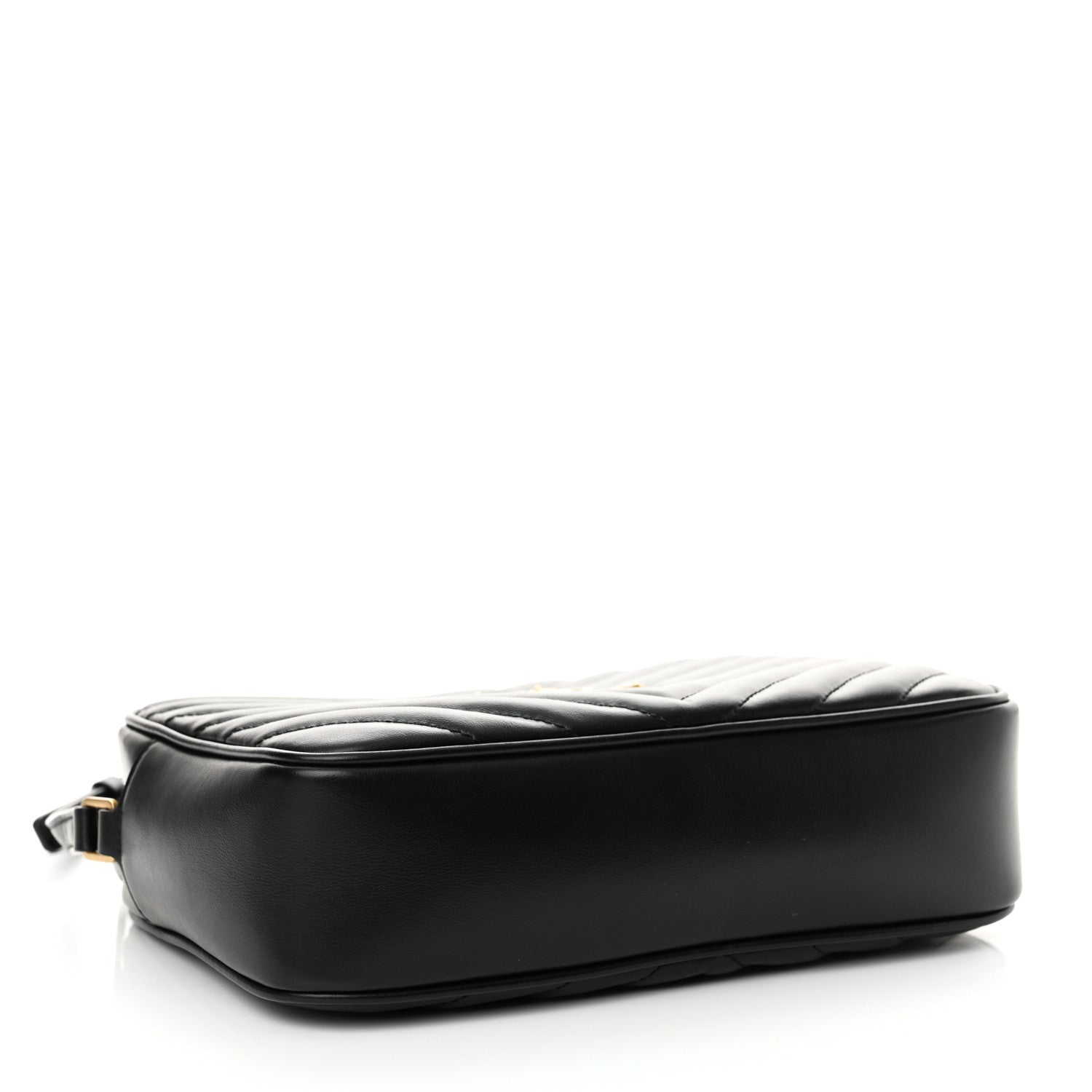 Saint Laurent Calfskin Matelasse Monogram Lou Camera Bag Black 4 of 14