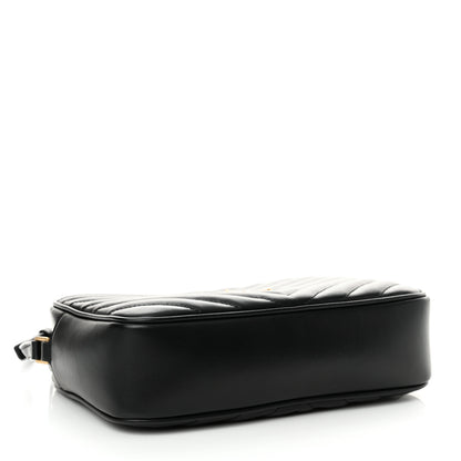 Saint Laurent Calfskin Matelasse Monogram Lou Camera Bag Black 4 of 14