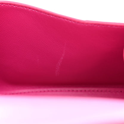 Balenciaga Grained Calfskin Tonal B Small Hourglass Top Handle Bag Acid Fuchsia 6 of 13