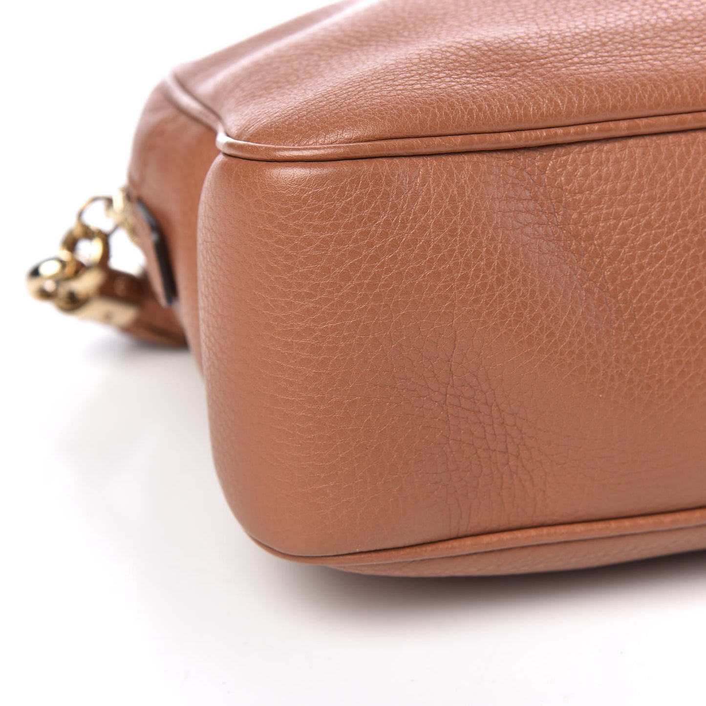 Pebbled Calfskin Small Soho Bowler Dusty Blush