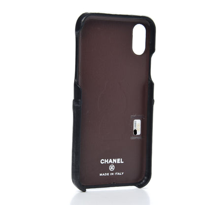 Chanel Lambskin Quilted iPhone X Case Black 3 of 7