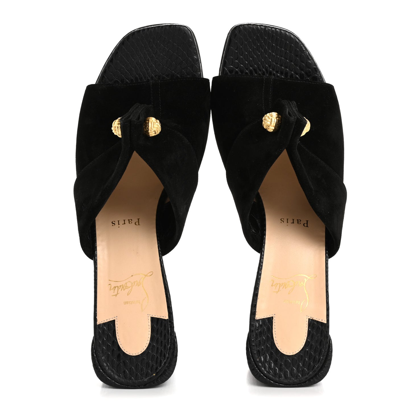 Veau Velours Calfskin Jurassic Stanis Love 55 Sandals 40 Black