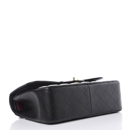 Chanel Caviar Quilted Jumbo Double Flap Black 4 of 9