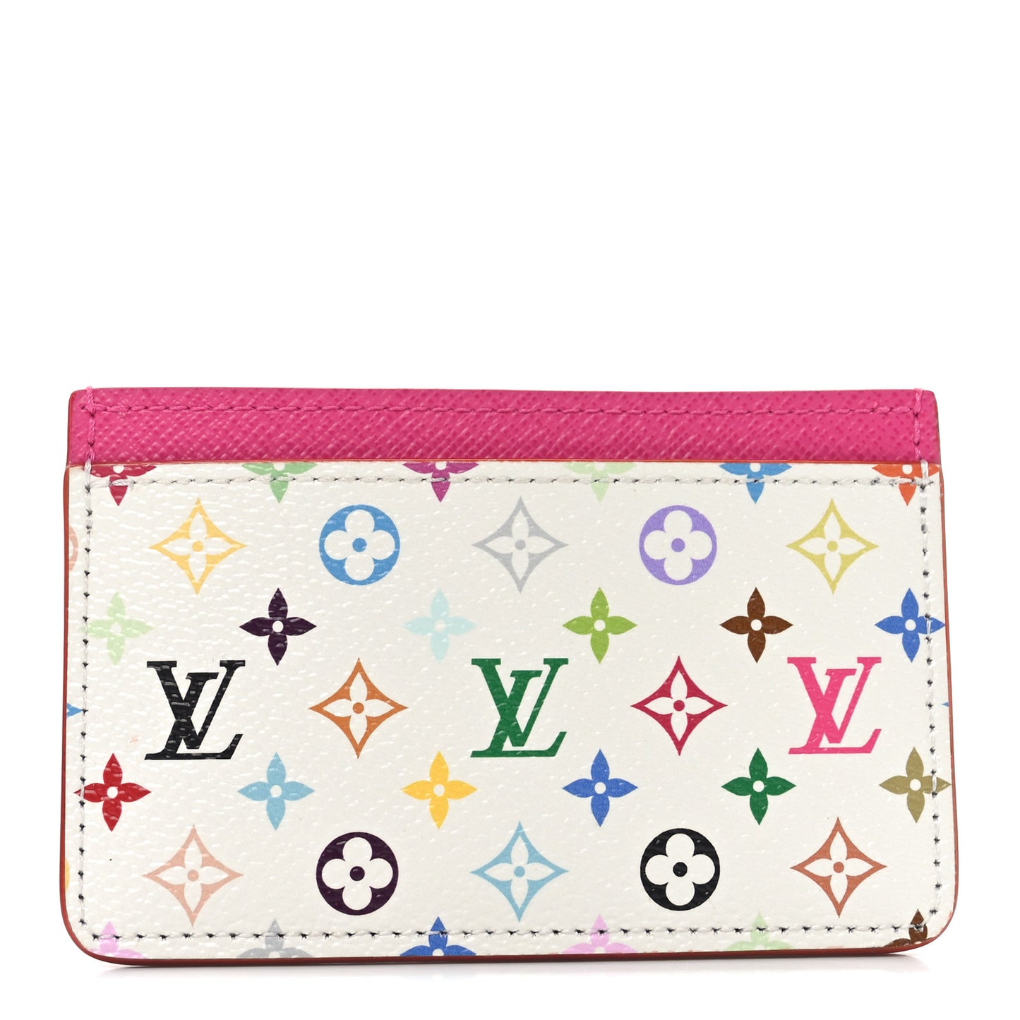 LV X TM Monogram Multicolor Card Holder Kawaii Pink