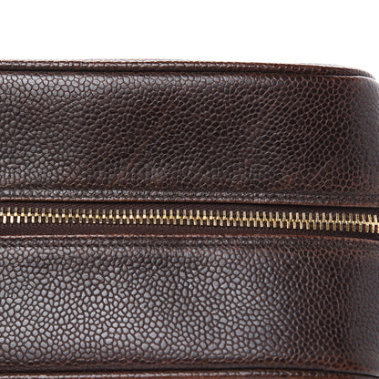 Chanel Caviar Timeless CC Cosmetic Pouch Bag Brown 11 of 15
