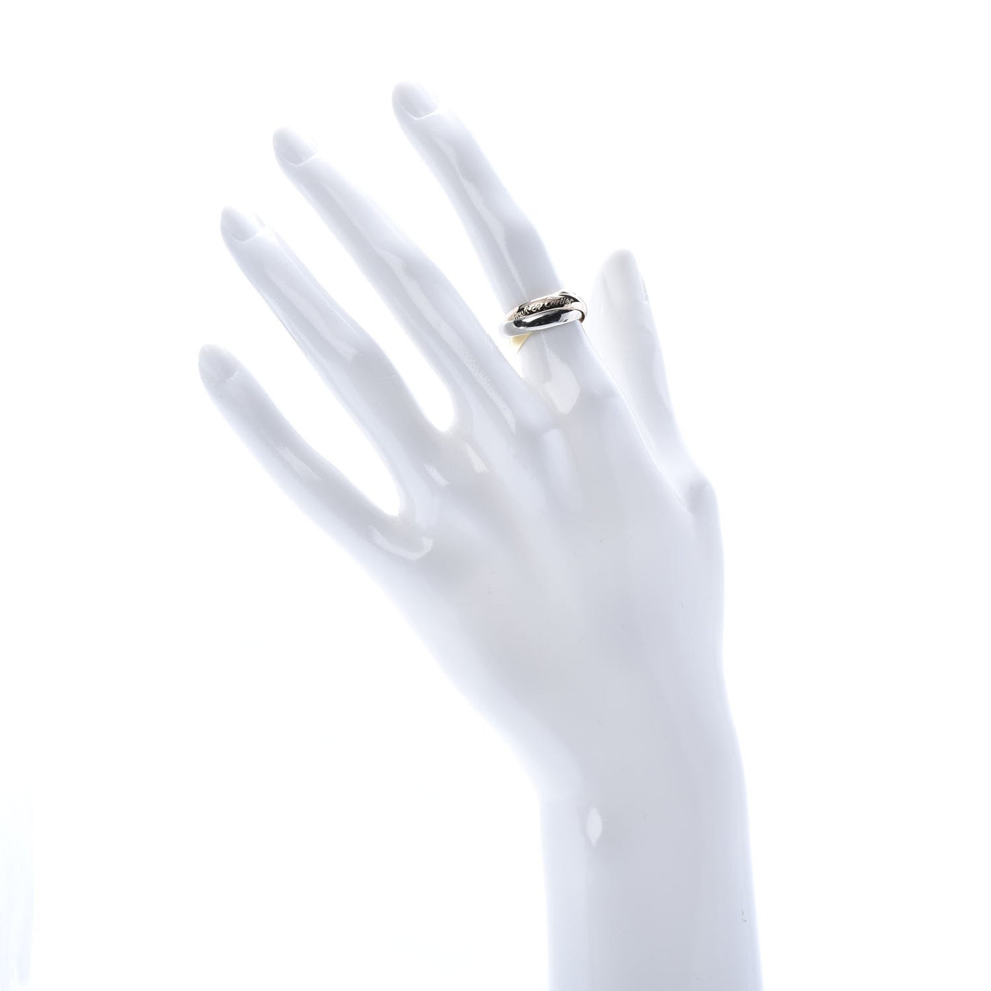 18K Pink Yellow White Gold Classic Les Must De Trinity Ring 48 4.5