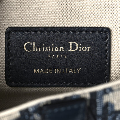 Christian Dior Oblique Mini Saddle Bag Blue 6 of 8