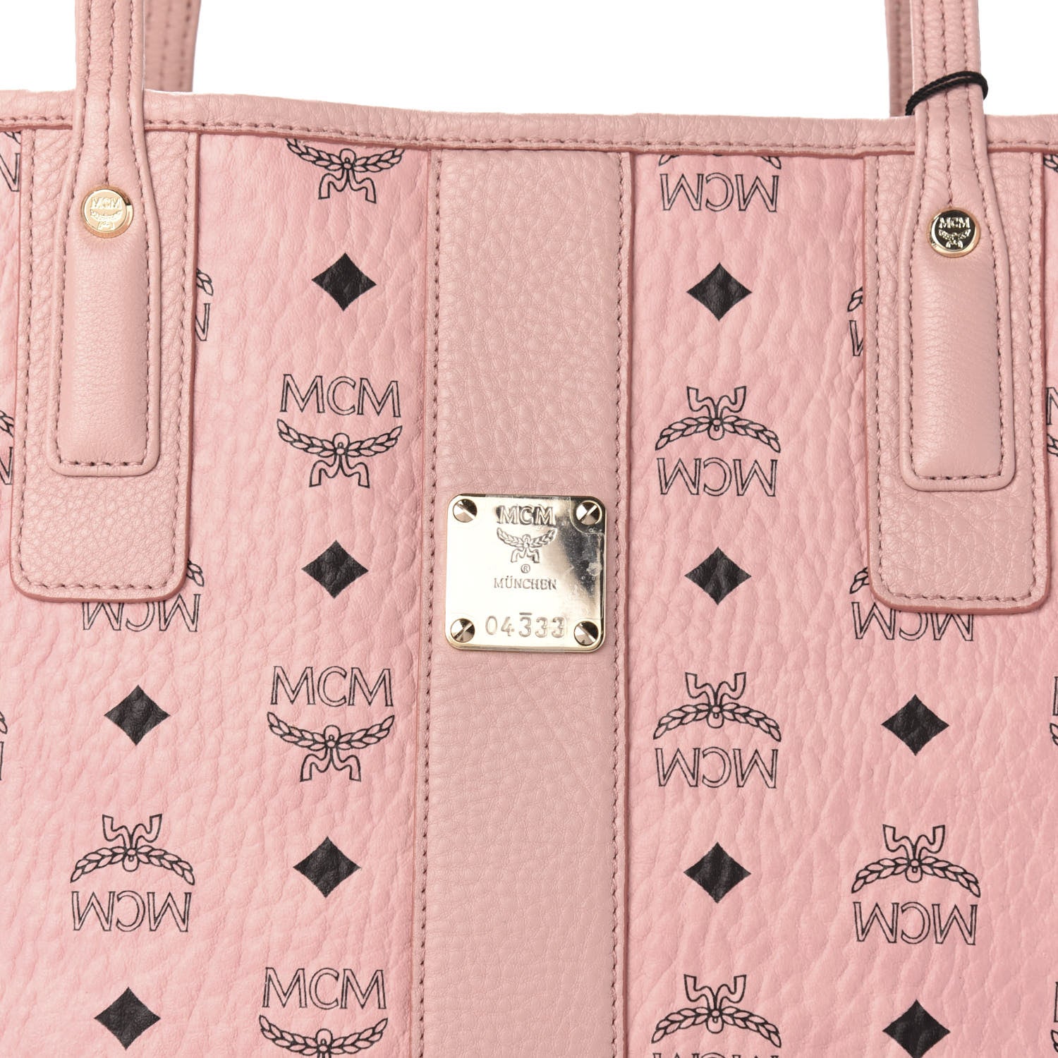 MCM Visetos Medium Liz Reversible Shopper Tote Soft Pink 8 of 15