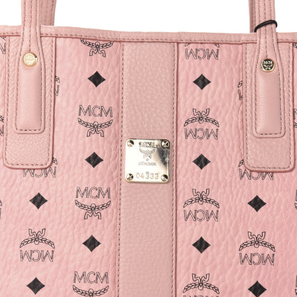 MCM Visetos Medium Liz Reversible Shopper Tote Soft Pink 8 of 15