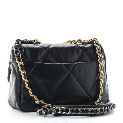 Chanel Lambskin Quilted Medium Chanel 19 Flap Black 3 of 9