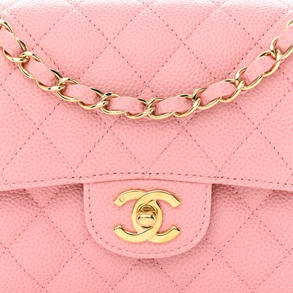Chanel Caviar Quilted Small Double Flap Pink 8 of 11