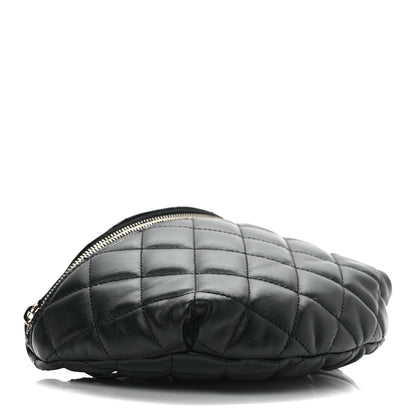 Chanel Calfskin Quilted Waist Belt Bag Black 4 of 9