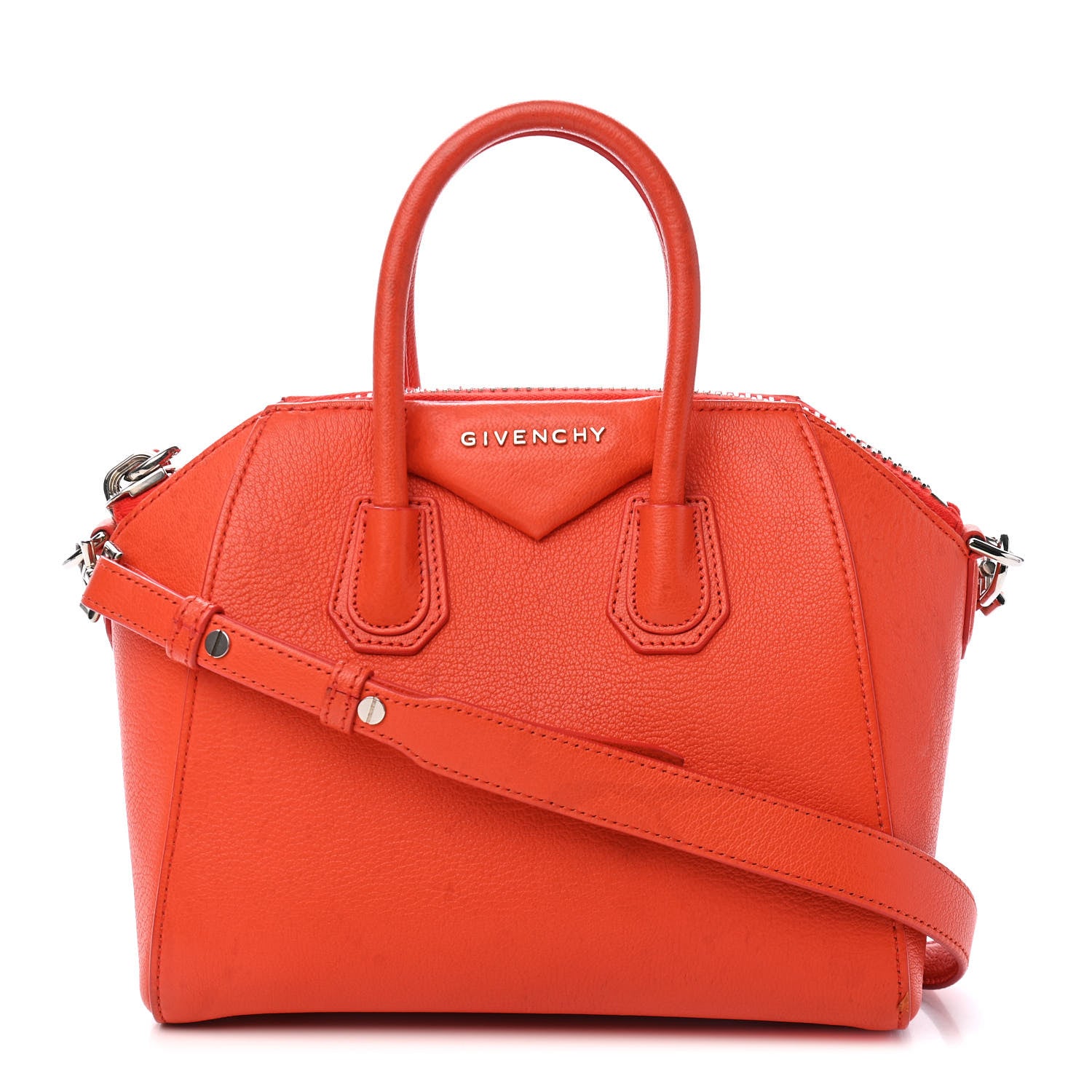 Givenchy Sugar Goatskin Mini Antigona Burnt Orange 1 of 11